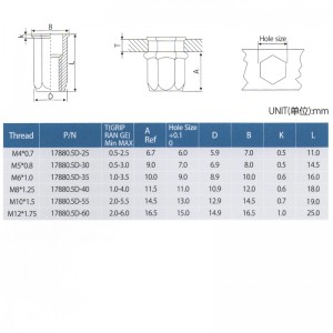 Ridurre la testa esagonale Corpo esagonale completo