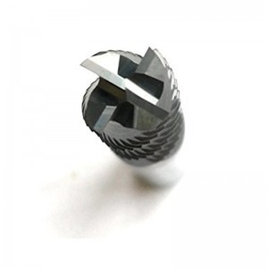 Frese a sgrossare in metallo duro integrale, HRC45 con rivestimento in tialn, 4 scanalature, diametro 1/4 \