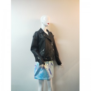 GIACCA PU BIKER NERA RLWPJ0020N