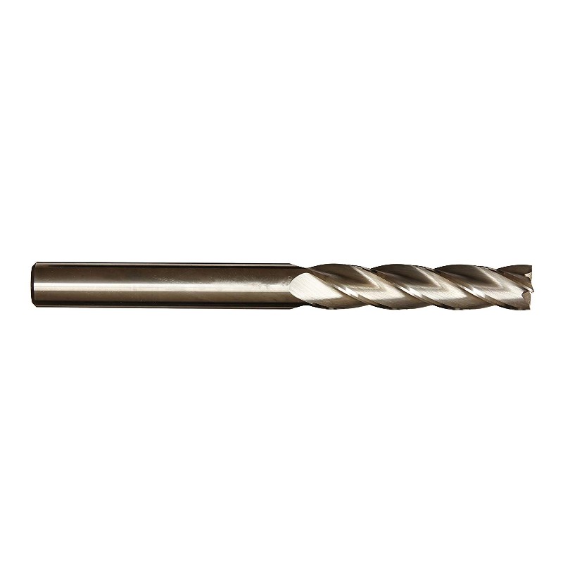Fresa in metallo duro extra lungo, 4 scanalature, attacco 3/8 