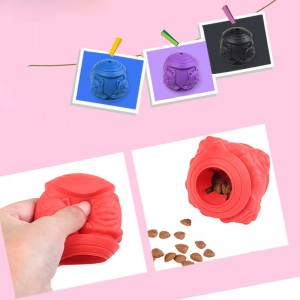 Giocattoli per animali domestici in silicone cane molare giocattolo per animali domestici che perde palla morso in silicone Giocattolo