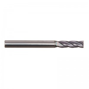 Fresa in metallo duro integrale, rivestimento AlTiN, 4 scanalature, diametro 3/16 \