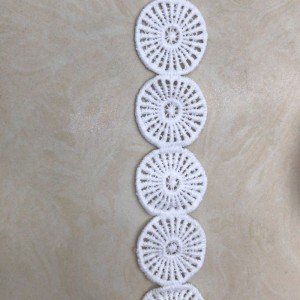 Pizzo di seta 23 # latte lace Pizzo di poliestere / nylon ， Pizzo di cotone