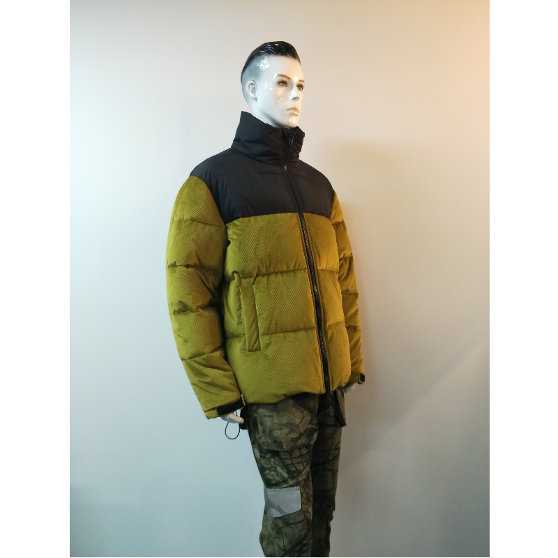 GIACCA PUFFER UOMO CONTRASTO GIALLO E NERO RLMPC0020N