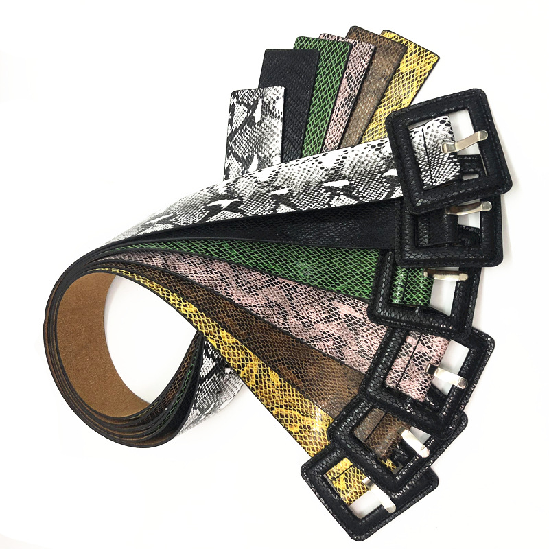 HD0728 - Accessori per cinture da donna con cinturini stampati e serpente