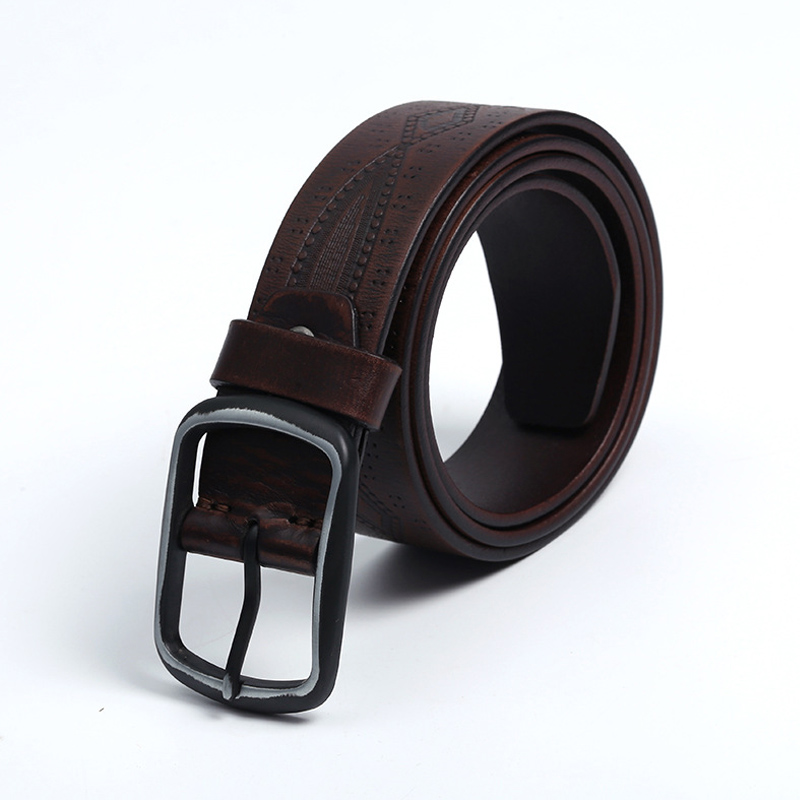 HD0827 - Cintura personalizzabile in pelle gneuine per uomo di fascia alta