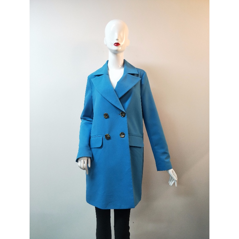 GIACCA TRENCH BLU DONNA RLWJ0014