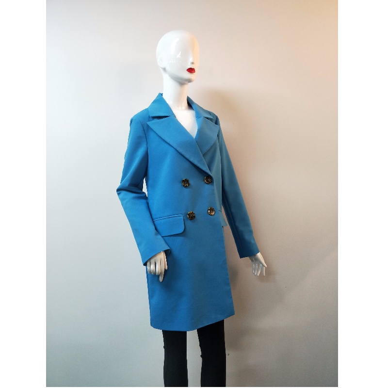 GIACCA TRENCH BLU DONNA RLWJ0014