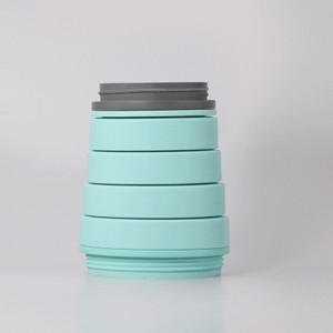 Tazza di acqua di silicone creativa commestibile pieghevole bottiglia di acqua di personalità di sport all'aria aperta in esecuzione tazza di acqua sport fitness portatile