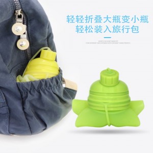 Tazza di acqua di gel di silice creativa portatile commestibile pieghevole bottiglia di acqua di personalità di sport all'aria aperta in esecuzione tazza di acqua sport fitness portatile