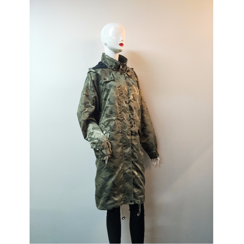 GIACCA CON CAPPUCCIO CAMO DONNA RLWJ0020