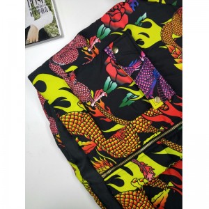 CAPPOTTO PUFFER STAMPA DRAGON DONNA RLWPC0004