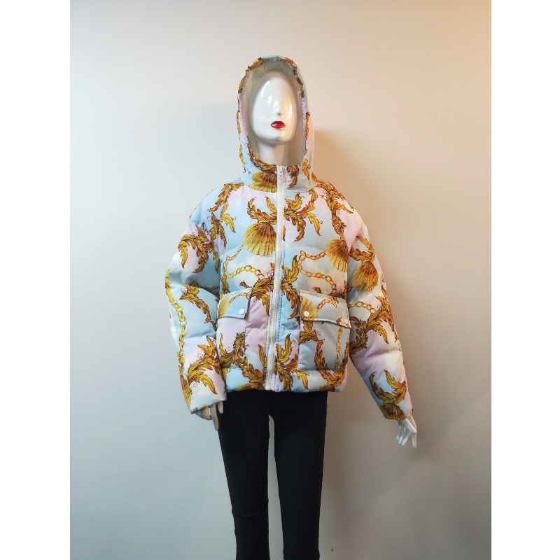 CAPPOTTO IN PUFFER STAMPA DONNA RLWPC0005N