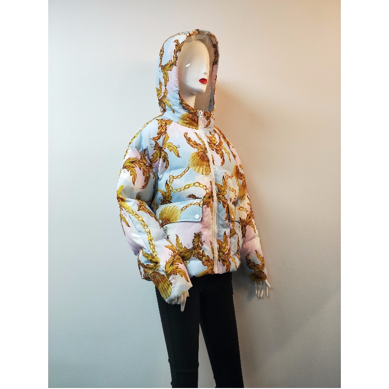 CAPPOTTO IN PUFFER STAMPA DONNA RLWPC0005N