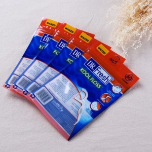 Sacchetti d'imballaggio della maschera facciale del foglio di alluminio della saldatura a caldo su ordinazione / sacchetto d'imballaggio della maschera cosmetica / sacchetto del filo per i denti