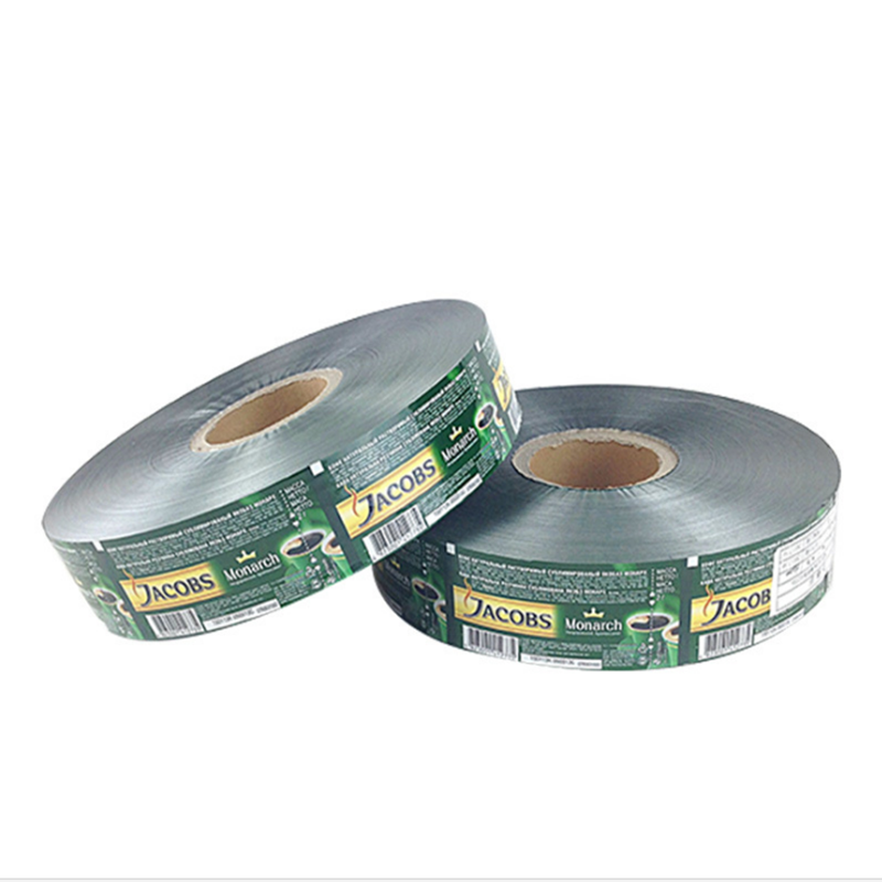 Film in rotolo laminato per imballaggio alimentare / Film in rotolo di plastica stampato personalizzato / Foglio di alluminio per imballaggi alimentari