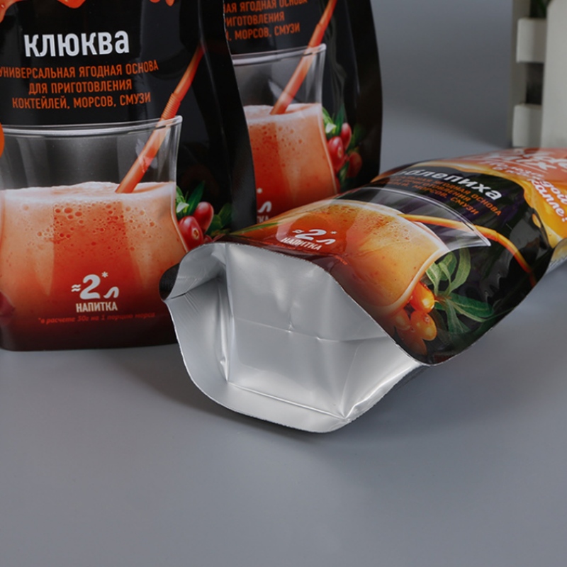 bottiglia di succo di iniezione speciale personalizzata a tenuta stagna o sacchetto di plastica a forma di barattolo