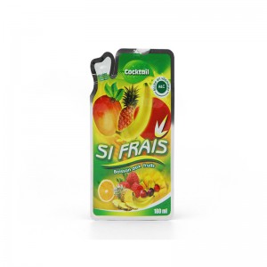 Stand up marsupio con ugello di plastica fustellatura taglio sacchetto laminato