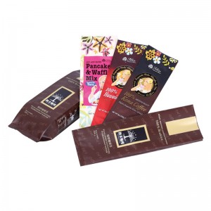 Sacchetto di caffè Sacchetto di caffè d'imballaggio a chiusura lampo con il legame di latta della valvola Sacchetti di caffè biodegradabili stampati su ordinazione dello sfiato dell'aria Sacchetti di caffè Fondo piatto stampato abitu...