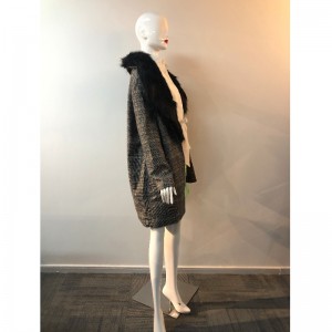 CAPPOTTO IN LANA PLAID DA DONNA RLWW0001