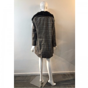 CAPPOTTO IN LANA PLAID DA DONNA RLWW0001