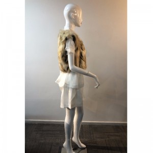 GILET IN PELLICCIA CORTA COLORATA DA DONNA RLWF0013