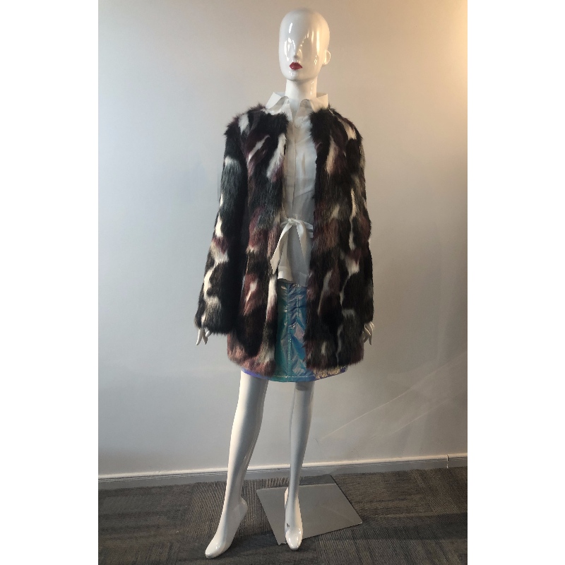 CAPPOTTO IN PELLICCIA COLLARLESS DA DONNA RLWF0024