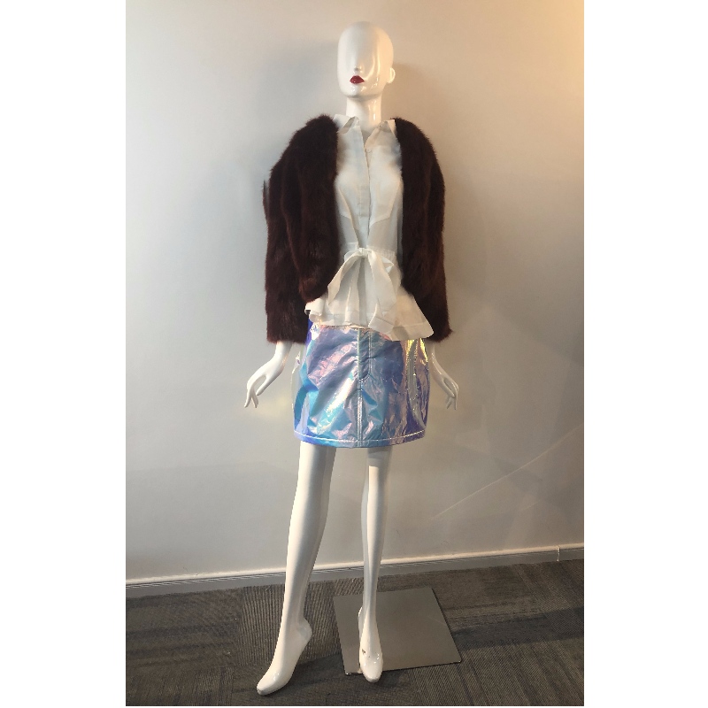 GIACCA DONNA IN PELLICCIA FAUX IN MARRONE RLWF0027