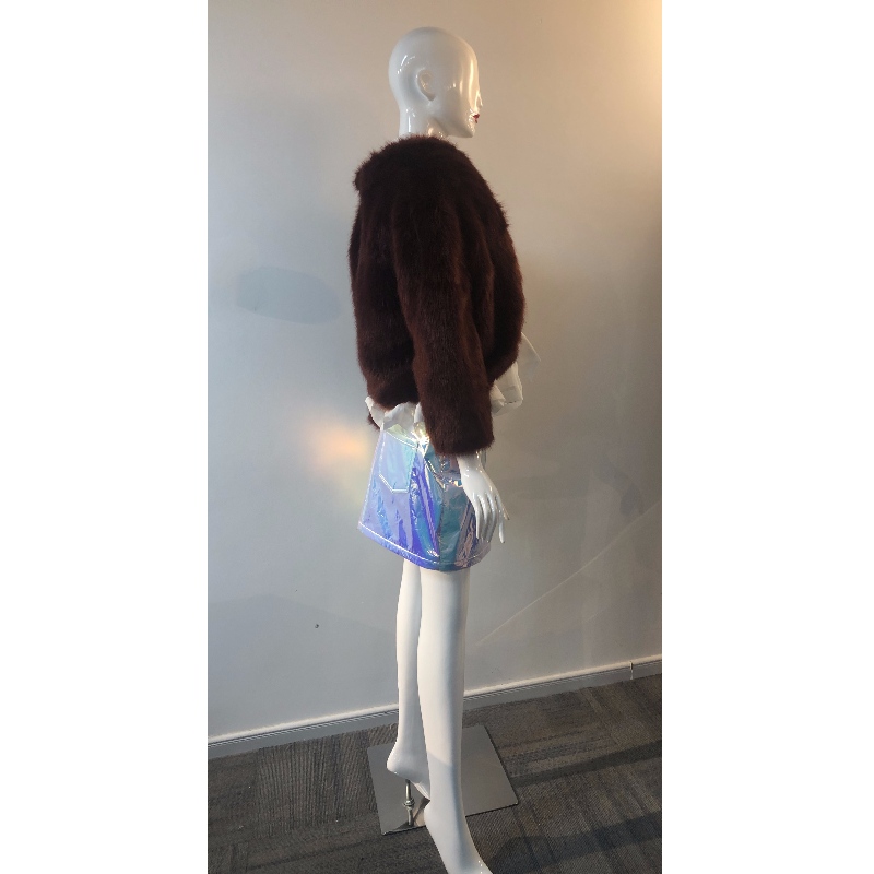GIACCA DONNA IN PELLICCIA FAUX IN MARRONE RLWF0027