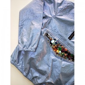 WINDERBREAKER BLU CON CAPPUCCIO BAMBINO RLCJ0002N