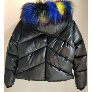 CAPPOTTO NERO CON CAPPUCCIO BAMBINO RLCPC0001M