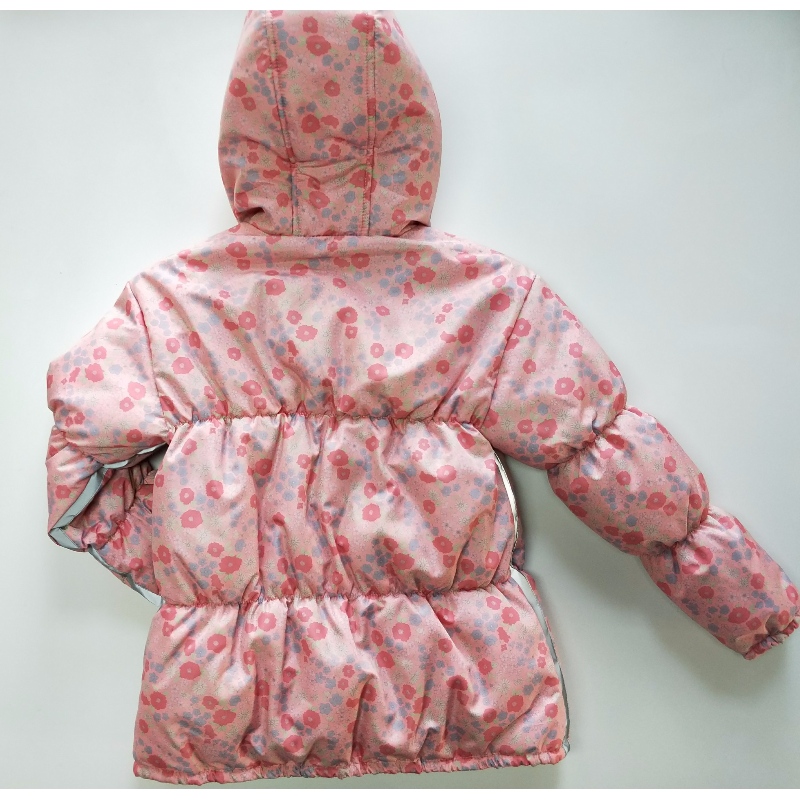 CAPPOTTO PUFFER STAMPA FIORE ROSA BAMBINO RLCPC0008N