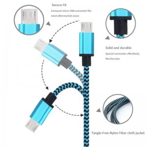 Cavo dati in nylon intrecciato