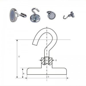 Ganchos de ãmã redondo forte de fabricante de China.
