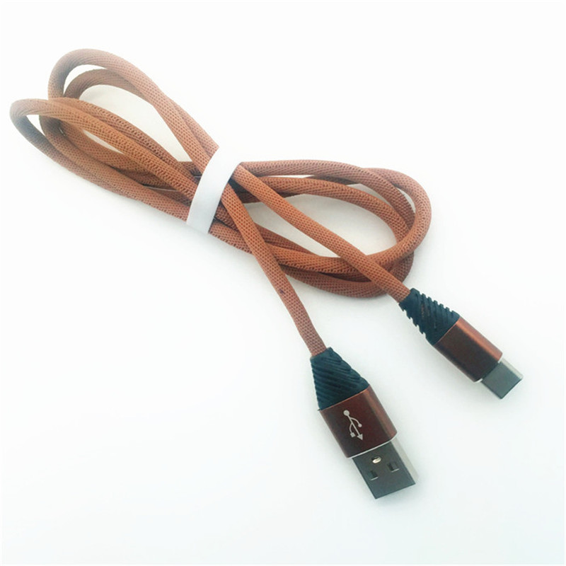 KPS-1004CB TIPO C Cavo in cotone personalizzato da 1 m USB 2.2 ad alta velocità di ricarica tipo c Cavo USB