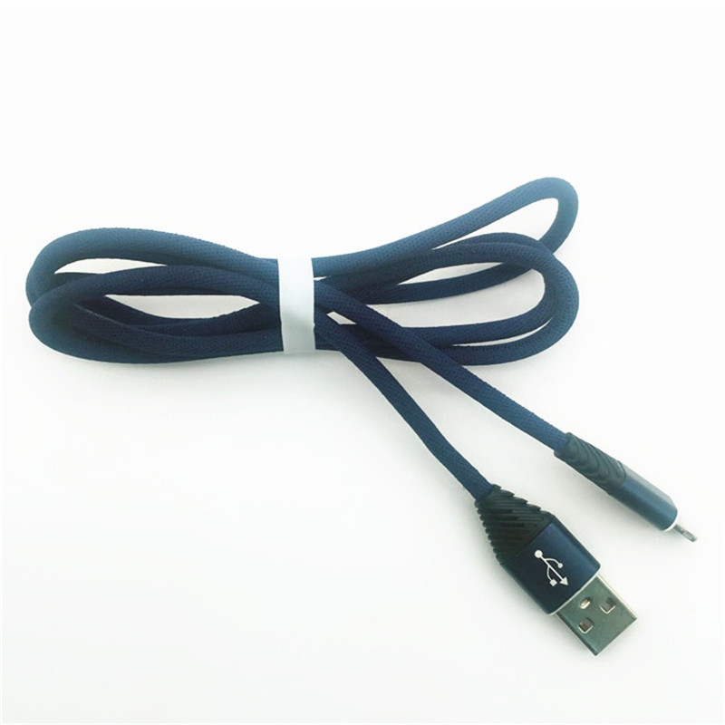 KPS-1004CB Cavo dati USB ad alta velocità da 1 m da 2,2 m in cotone a tessitura rapida da 8 pin