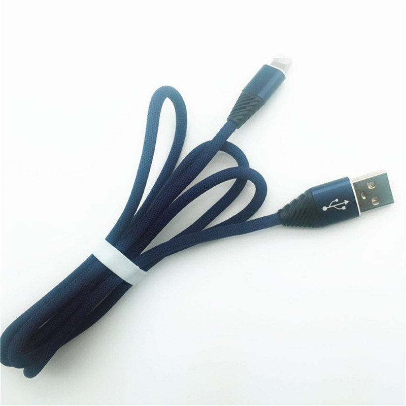 KPS-1004CB Cavo dati USB ad alta velocità da 1 m da 2,2 m in cotone a tessitura rapida da 8 pin