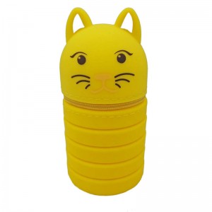 Astuccio per penne in silicone con cerniera personalizzata