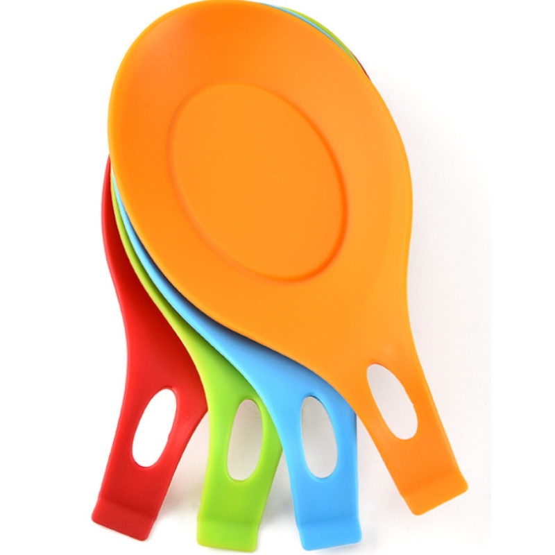 Supporto per cucchiaio in silicone Utensili da cucina in silicone Cuscino per cucchiaio in silicone Supporto per cucchiaio più supporto