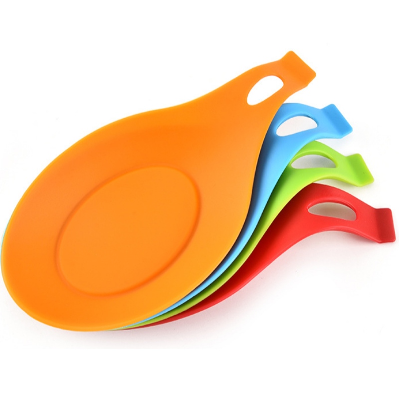 Supporto per cucchiaio in silicone Utensili da cucina in silicone Cuscino per cucchiaio in silicone Supporto per cucchiaio più supporto