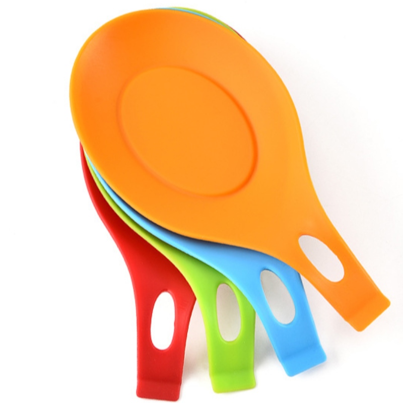 Supporto per cucchiaio in silicone Utensili da cucina in silicone Cuscino per cucchiaio in silicone Supporto per cucchiaio più supporto