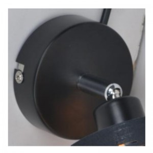 Spot light-1LT con paralume in tessuto tagliato a laser