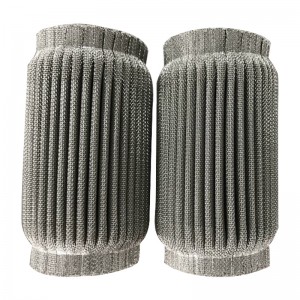 Candela filtro acqua pieghettata in acciaio inossidabile 50Micron