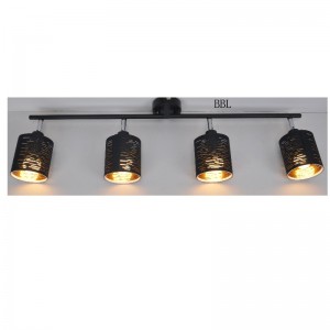 faretto-4LT con paralume in tessuto tagliato a laser