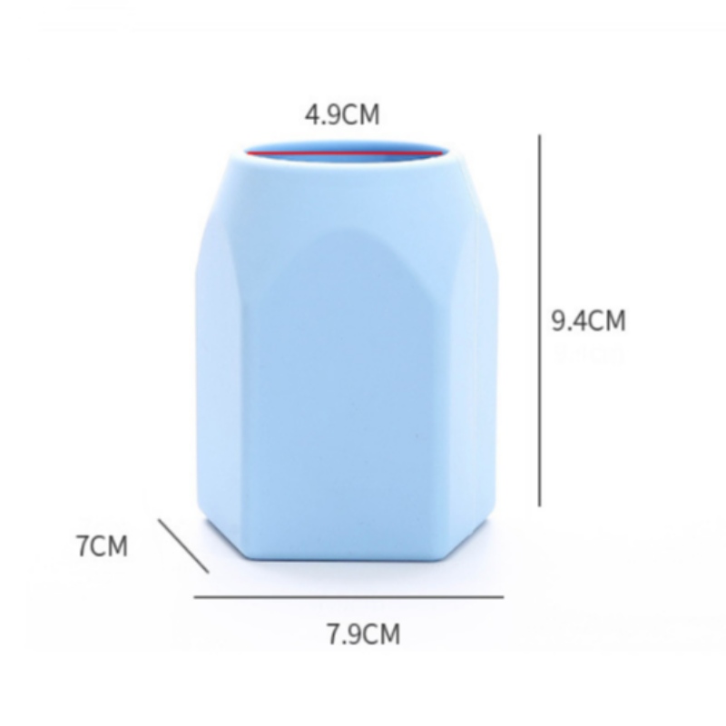 Tubo per il trucco in silicone Creativo semplice portapenne in silicone per penna per trucco forniture per ufficio pratica collezione di portapenne ornamenti per la casa piccoli arredi