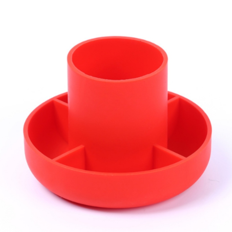 Contenitore per penne in silicone tondo multifunzionale tubo per penne in gel di silice alimentare forniture per ufficio desktop ricezione e arredamento