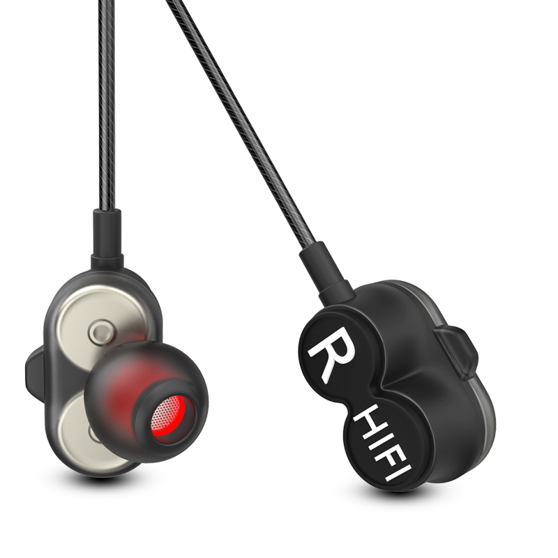 Cuffie cablate in-ear stereo HiFi Dual Speaker