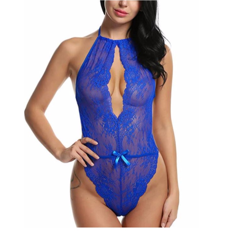 Sexy Body per donna Teddy One Piece Babydoll Body Rose-team