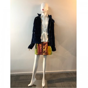 CAPPOTTO PUFFER IN VELLUTO DONNA RLWPC0044