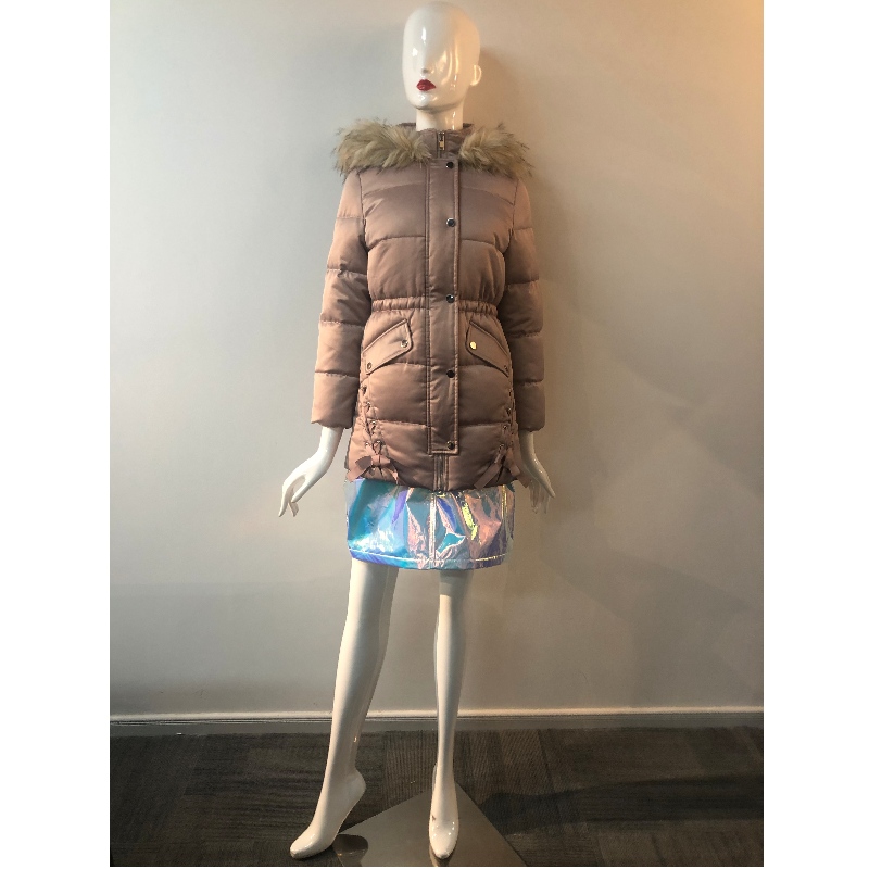 CAPPOTTO IN PUFFER CHAMPAGNE DONNA RLWPC0067